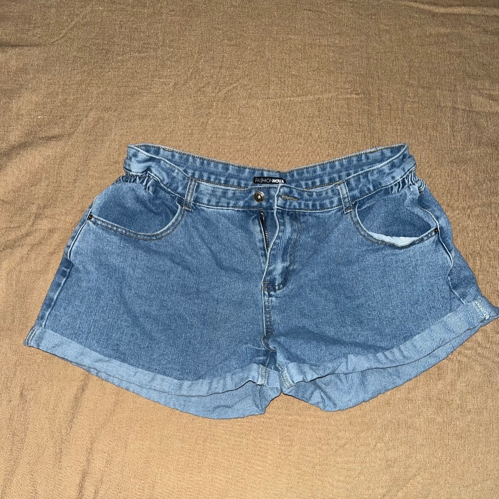 Denim shorts
